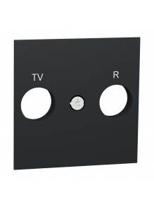 Центральна плата розетки Schneider Unica NEW антрацит TV/FM