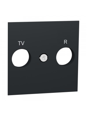 Центральна плата розетки Schneider Unica NEW антрацит TV/FM