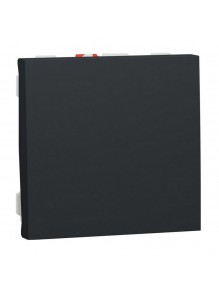Вимикач кнопка Schneider Unica NEW антрацит 1кл