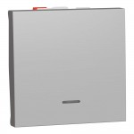 Вимикач Schneider Unica NEW алюміній 1кл прохідний з підсвіткою ( NU320330S ) Вимикач Schneider Unica NEW алюміній 1кл прохідний з підсвіткою ( NU320330S )