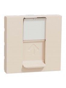 Розетка Schneider Unica NEW бежевая компьютерная RJ45 Cat. 6 UTP