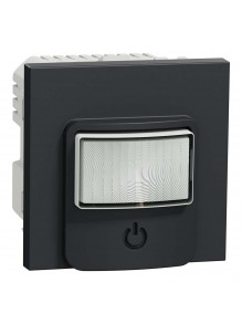 Датчик руху з вимикачем Schneider Unica NEW 10A антрацит