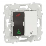 Індикатор для приміщень з дисплеєм та кн дзв Schneider Unica NEW білий ( NU577718 )