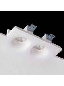 Світильник точковий Imperium light RONDA GU10 2х50W IP20 квадрат білий