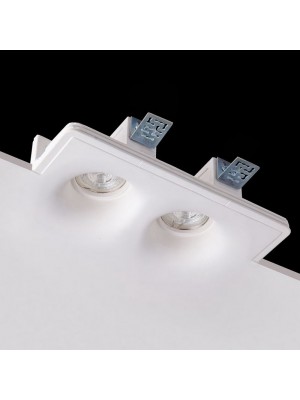 Світильник точковий Imperium light RONDA GU10 2х50W IP20 квадрат білий