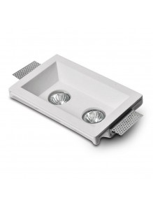 Світильник точковий гіпсовий Imperium light NEXT GU10 2x50W IP20 квадрат білий