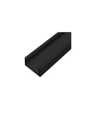 Профіль для LED стрічки LED LIGHT накладний 2м чорний