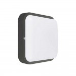 Світильник LED PiN ДББ Квадро 18W 5000K IP54 антрацит ( 126180 )