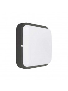 Світильник LED PiN ДББ Квадро 12W 5000K IP54 антрацит
