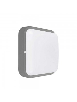 Світильник LED PiN ДББ Квадро 12W 5000K IP54 сірий