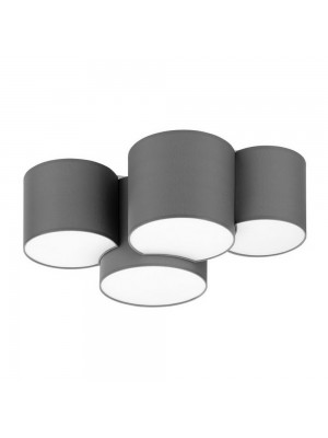 Світильник стельовий TK-lighting MONA Е27 4х15Вт IP20 сірий ( 4393 )