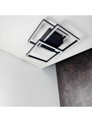Світильник LED smart RAFAEL+пульт 100W 3000-5000K IP20 прямокутний чорний Violux