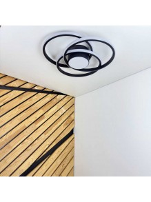 Світильник LED smart FORSAGE+пульт круг 100W 3000-5000K IP20 чорний