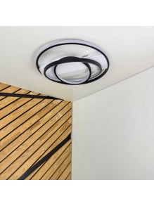 Світильник LED smart NITRO+пульт 100W 3000-5000K IP20 біло-чорний круг