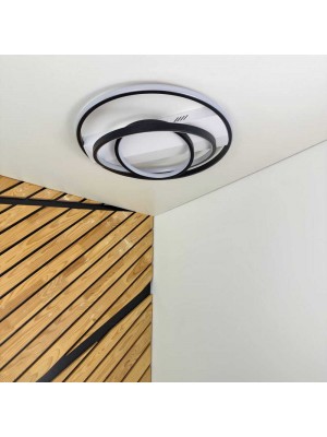 Світильник LED smart NITRO+пульт 100W 3000-5000K IP20 біло-чорний круг