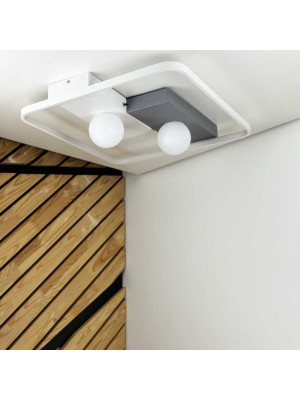 Світильник LED smart PICASSO-S+пульт 85W 3000-5000K IP20 квадрат біло-сірий Violux