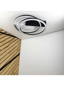 Світильник LED smart BRIONI-R+пульт 80W 3000-5000K IP20 круг чорний Violux