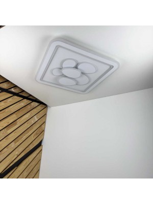 Світильник LED smart OREO+пульт 120W 3000-6000K IP20 білий квадрат