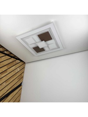 Світильник LED smart OXFORD+пульт 110W 3000-6000K IP20 коричневий квадрат