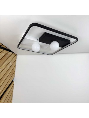 Світильник LED smart PICASSO-S+пульт 85W 3000-5000K IP20 квадрат біло-чорний Violux
