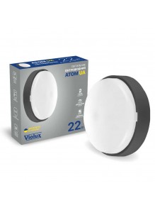 Світильник LED Violux ДББ ATOM UA антрацит 22W 5000K IP44 картон