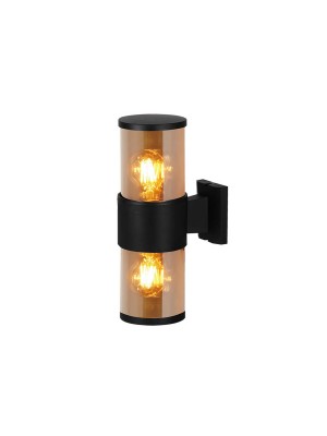 Світильник фасадний Violux BACARDI-2D 2х40W Е27 IP54 чорний