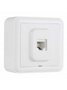 Розетка Nilson Unique біла комп'ютерна CAT5e RJ45