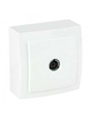 Розетка Nilson Themis біла TV прохідна