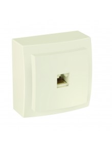 Розетка Nilson Themis кремовая компьютерная  CAT5e RJ45