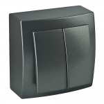 Вимикач Nilson Themis антрацит 2кл ( 26161003 ) Вимикач Nilson Themis антрацит 2кл ( 26161003 )