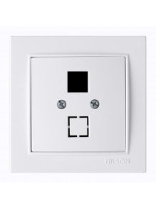 Розетка Nilson Thor біла комп'ютерна без модуля