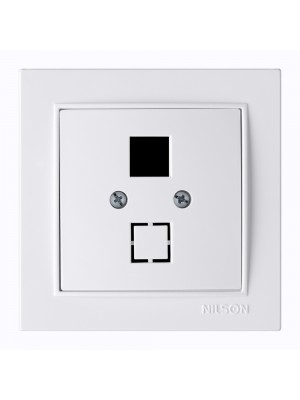 Розетка Nilson Thor біла комп'ютерна без модуля