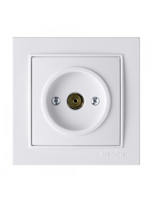 Розетка Nilson Thor біла TV кінцева