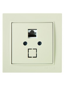 Розетка Nilson Thor кремовая компьютерная CAT5e RJ45
