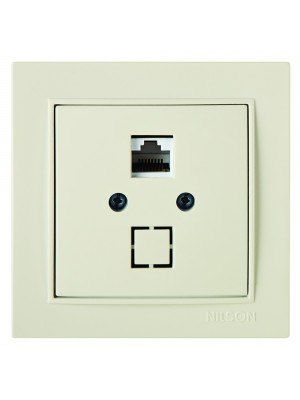 Розетка Nilson Thor кремова комп'ютерна  CAT5e RJ45