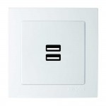 Розетка Nilson Touran біла 2-на USB ( 24111081 )