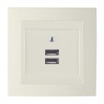 Розетка Nilson Touran кремова 2-на USB ( 24121081 )