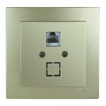 Розетка Nilson Touran золото комп'ютерна  CAT5e RJ45 ( 24151044 )