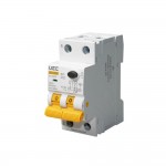 Автомат диференційного захисту SB-R9NE 2P B 25A 30mA Tип AC 6kA UEC( RCBO60-2-025-B-030-AC )