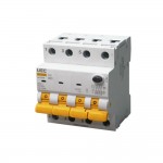 Автомат диференційного захисту SB-R9NE 4P C 10A 10mA Tип AC 6kA UEC( RCBO60-4-010-C-010-AC )
