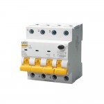 Автомат диференційного захисту SB-R9NE 4P C 10A 30mA Tип AC 6kA UEC( RCBO60-4-010-C-030-AC )