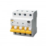 Автомат диференційного захисту SB-R9NE 4P C 25A 30mA Tип AC 6kA UEC( RCBO60-4-025-C-030-AC )