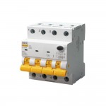 Автомат диференційного захисту SB-R9NE 4P C 25A 30mA Tип A 6kA UEC( RCBO60-4-025-C-030-A )