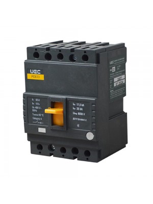 Автоматичний вимикач PCB33 3Р 63А 35кА UEC