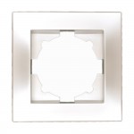 Рамка ELBI VEGA Silverline перлина 1-на ( 510-012500-271 )