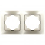 Рамка ELBI VEGA Silverline титан 2-на (510-011400-226)