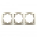 Рамка ELBI VEGA Silverline титан 3-на (510-011400-227)