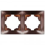 Рамка ELBI VEGA Woodline червоне дерево 2-на (510-012900-226)
