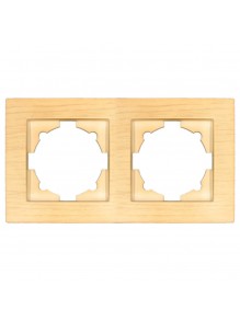 Рамка EL-BI VEGA Woodline клен 2-на