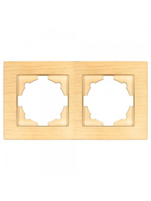 Рамка EL-BI VEGA Woodline клен 2-на